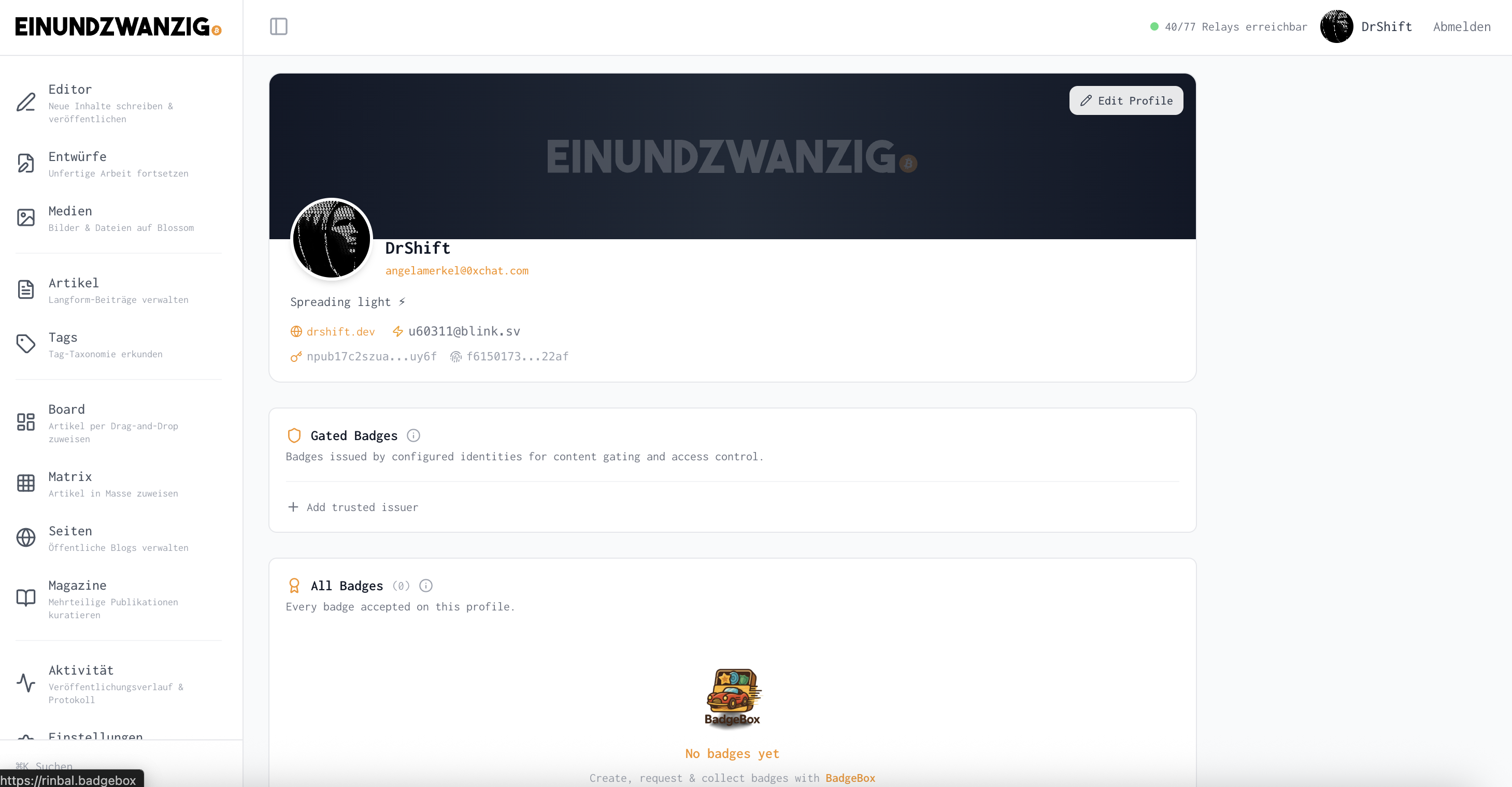 User Profile